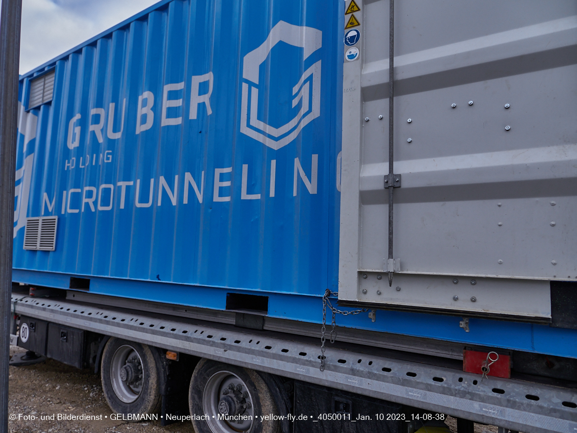 10.01.2023 - Baustelle an der Quiddestraße Haus für Kinder in Neuperlach